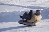 Tubing on the slopes